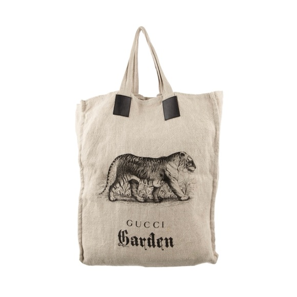 🐅AUTHENTIC🐅 Limited Edition Gucci Garden Linen Tote Bag - Picture 3 of 7